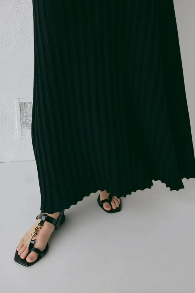 VRG GRL Skirts Women Malou Knit Maxi Skirt Black VRG GRL Skirts Women Malou Knit Maxi Skirt Black