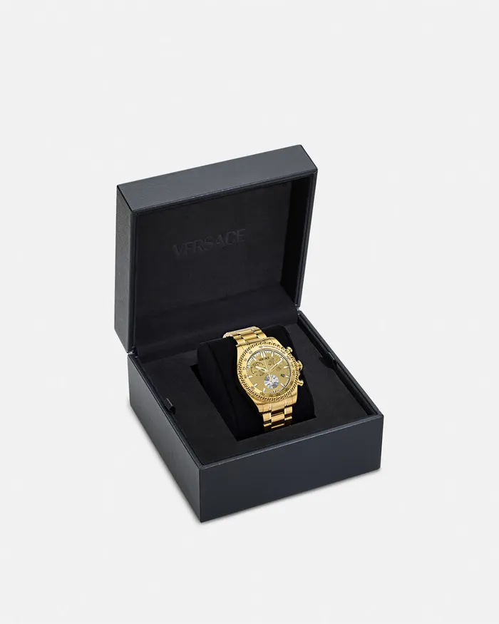 Watches Men Versace Chrono X Watch Gold