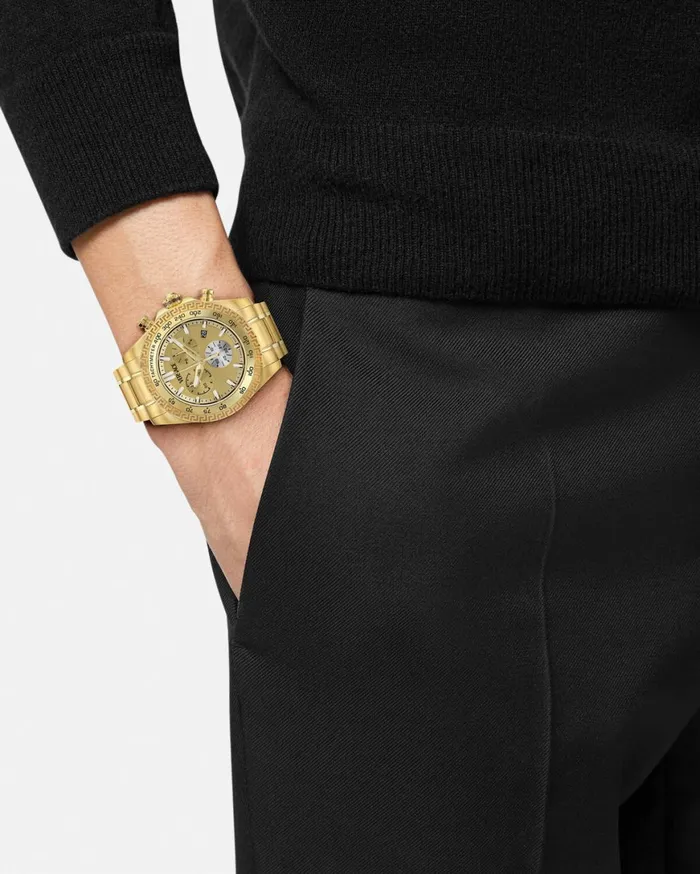 Watches Men Versace Chrono X Watch Gold