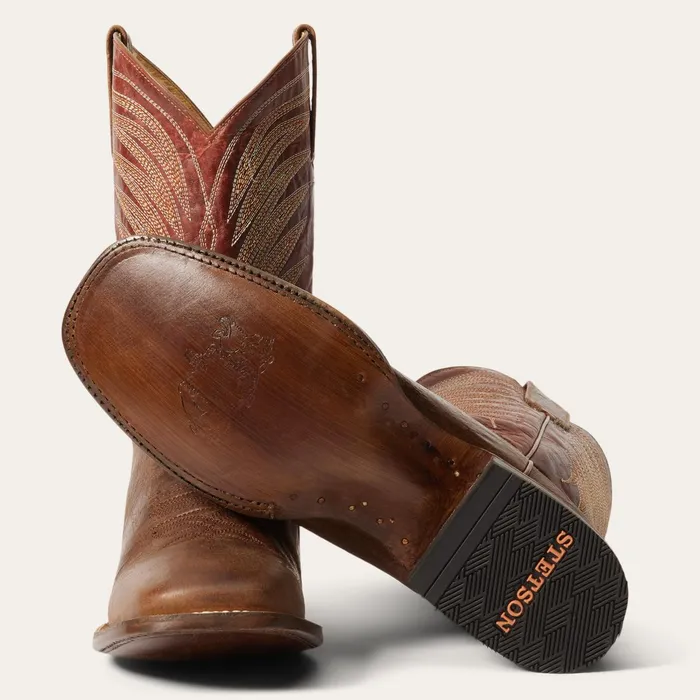 Western Men Stetson Brody Boots Brown
