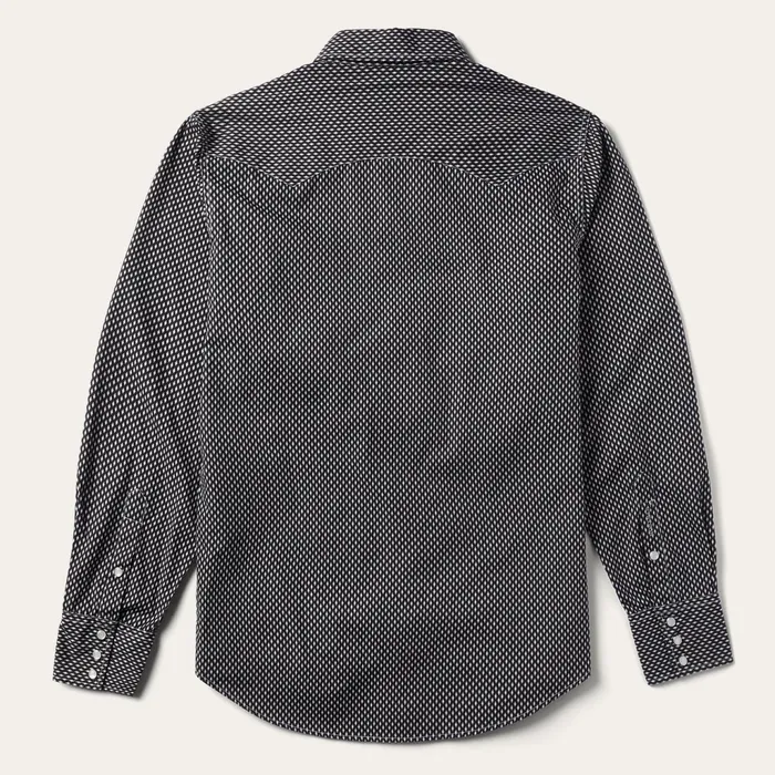 Western Shirts Men Stetson Black Diamond Shirt Black
