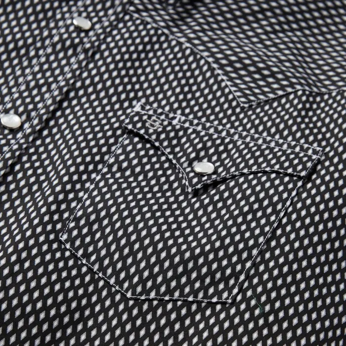 Western Shirts Men Stetson Black Diamond Shirt Black