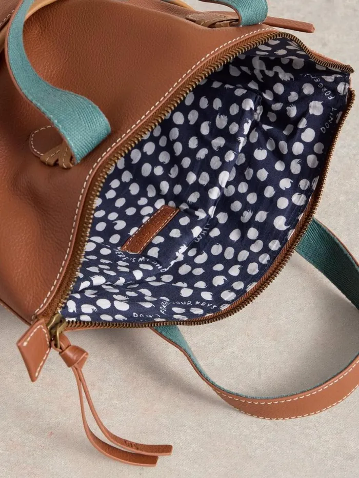 White Stuff Bags and Purses Leather Convertible Backpack Mid Tan 8211 Women