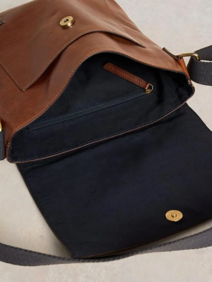 White Stuff Bags Frankie Leather Crossbody Bag Mid Tan 8211 Men