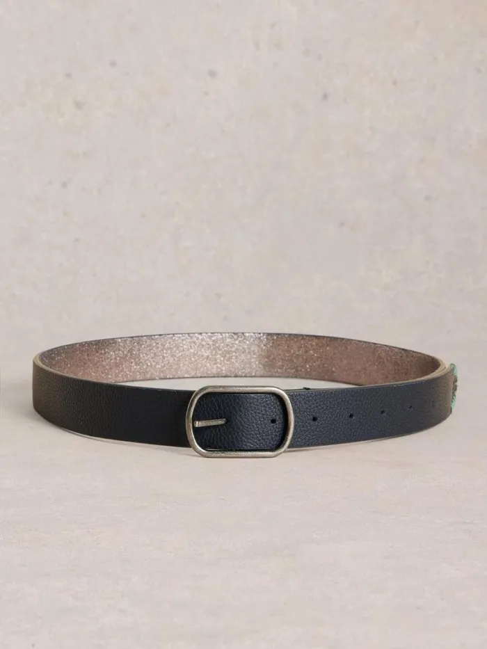 White Stuff Belts Reversible Belt Leather Pewter Metallic 8211 Women White Stuff Belts Reversible Belt Leather Pewter Metallic 8211 Women