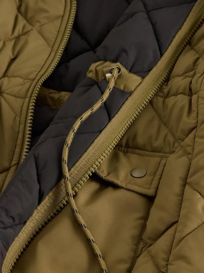 White Stuff Coats and Jackets Lorena Quilted Coat Khaki Green 8211 Women
