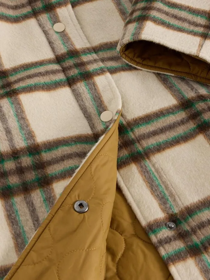White Stuff Coats and Jackets Marlowe Reversible Check Coat Ivory Multi 8211 Women White Stuff Coats and Jackets Marlowe Reversible Check Coat Ivory Multi 8211 Women