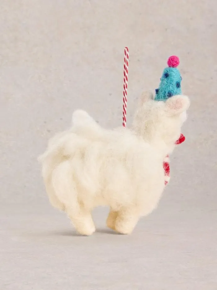 White Stuff Decorations Borg Llama Hanging Dec White Multi 8211 Women