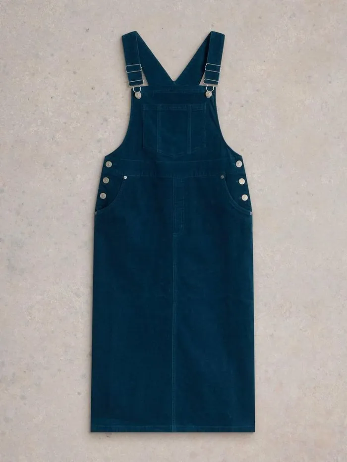 White Stuff Dresses Emmie Organic Cord Pinafore Dk Teal 8211 Women