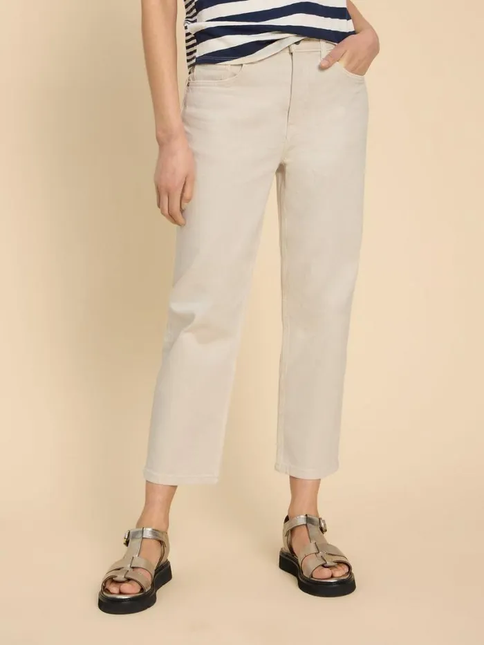 White Stuff Jeans Charlie Straight Crop Jean Light Natural 8211 Women
