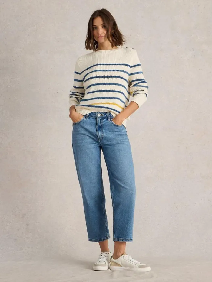 White Stuff Jeans Charlie Straight Crop Jean Mid Denim 8211 Women