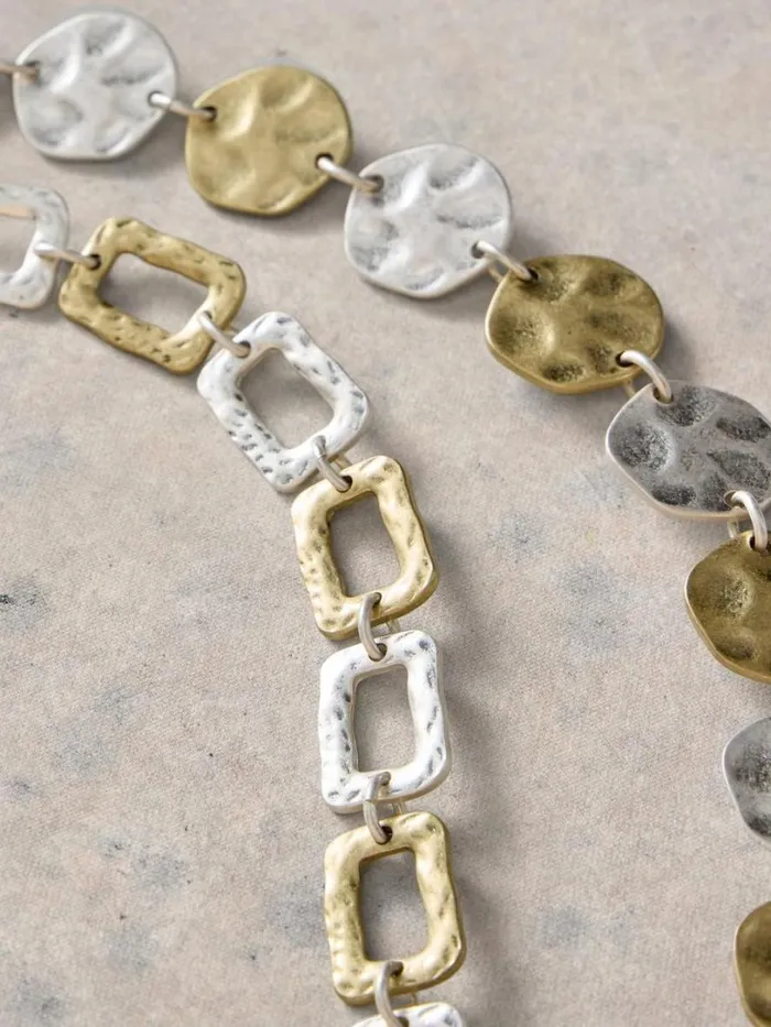 White Stuff Jewellery VERONICA STATION NECKLACE Mixed Metallic 8211 Women