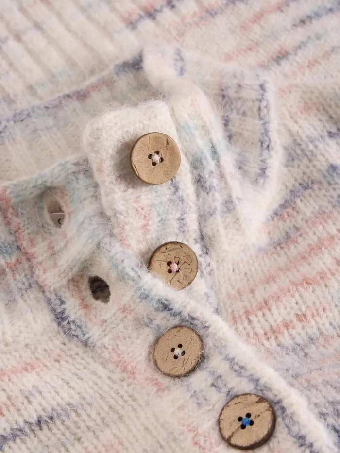 White Stuff Knitwear BELLA BUTTON JUMPER Ivory Multi 8211 Women White Stuff Knitwear BELLA BUTTON JUMPER Ivory Multi 8211 Women