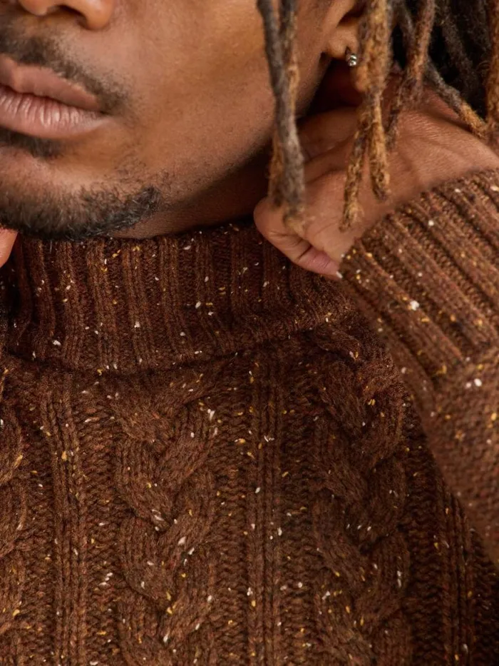 White Stuff Knitwear Berkley Crew Neck Jumper Brown Multi 8211 Men White Stuff Knitwear Berkley Crew Neck Jumper Brown Multi 8211 Men