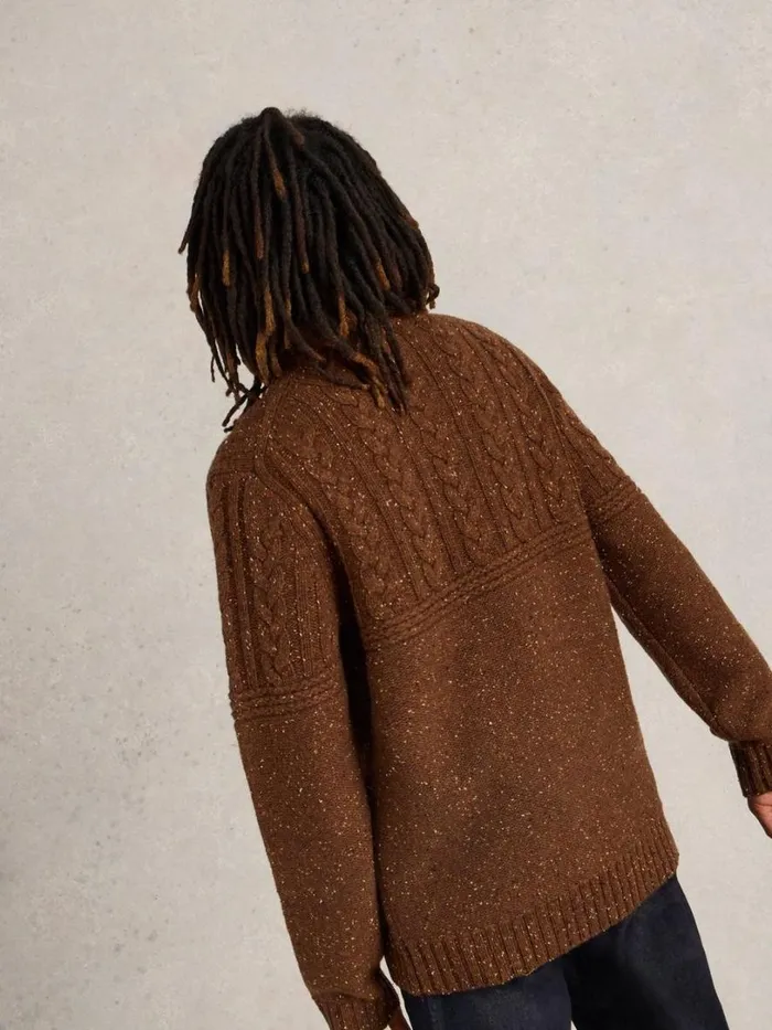 White Stuff Knitwear Berkley Crew Neck Jumper Brown Multi 8211 Men White Stuff Knitwear Berkley Crew Neck Jumper Brown Multi 8211 Men