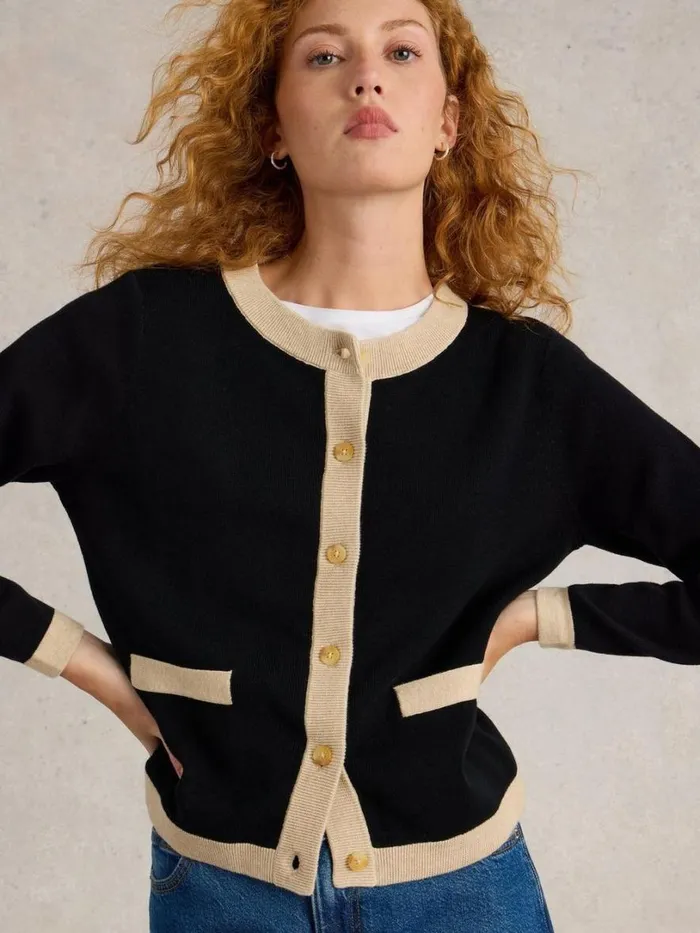 White Stuff Knitwear CHARLOTTE CARDI Black Multi 8211 Women White Stuff Knitwear CHARLOTTE CARDI Black Multi 8211 Women