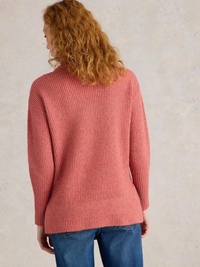 White Stuff Knitwear LOVELY RIBBED JUMPER Dusty Pink 8211 Women White Stuff Knitwear LOVELY RIBBED JUMPER Dusty Pink 8211 Women