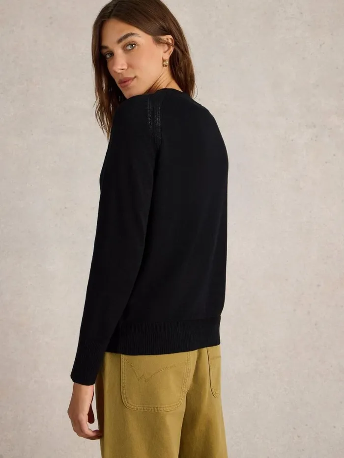White Stuff Knitwear Lulu Knitted Cardi Pure Black 8211 Women White Stuff Knitwear Lulu Knitted Cardi Pure Black 8211 Women