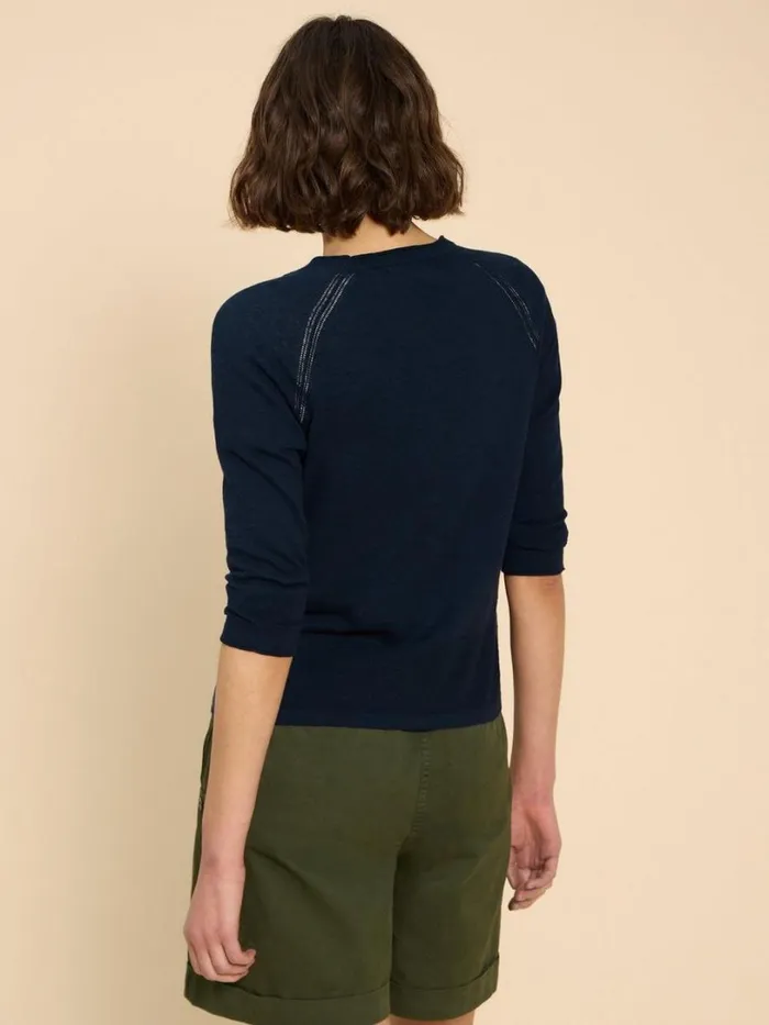 White Stuff Knitwear NARIA V NECK CARDI Dark Navy 8211 Women White Stuff Knitwear NARIA V NECK CARDI Dark Navy 8211 Women
