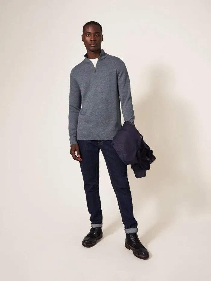 White Stuff Knitwear Newport Wool Merino Jumper Charcoal Grey 8211 Men