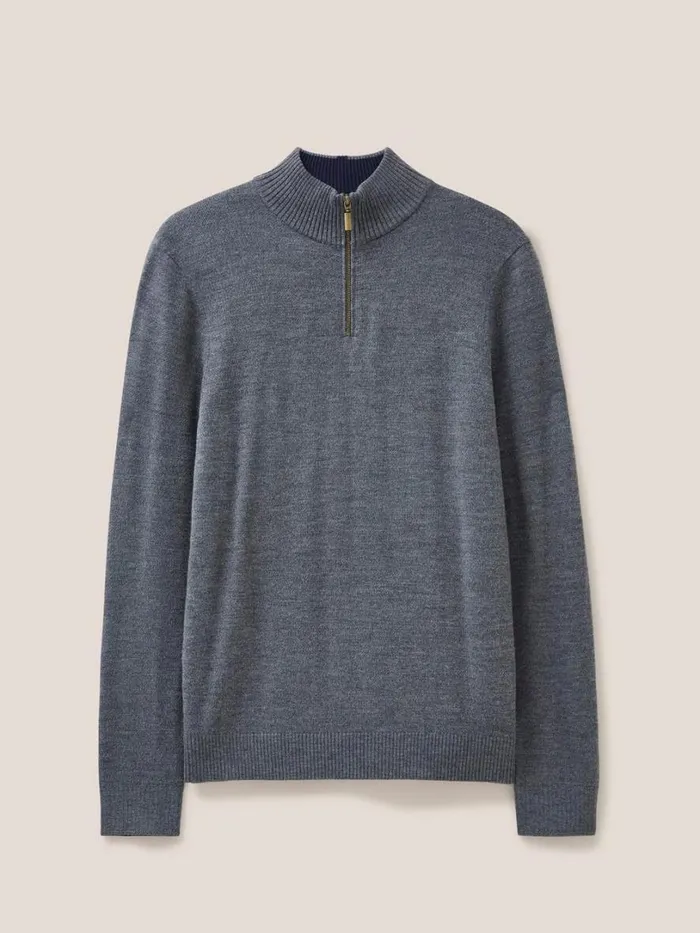 White Stuff Knitwear Newport Wool Merino Jumper Charcoal Grey 8211 Men