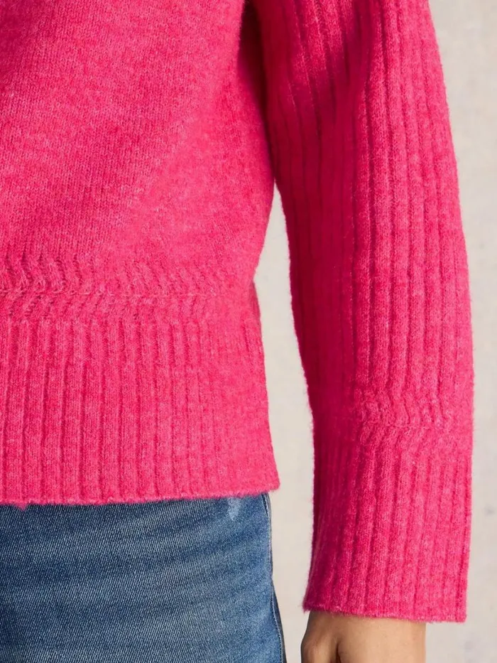 White Stuff Knitwear SOPHIA JUMPER Bright Pink 8211 Women