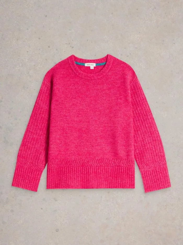 White Stuff Knitwear SOPHIA JUMPER Bright Pink 8211 Women
