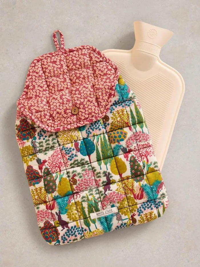 White Stuff Nightwear Reversible Hot Water Bottle Natural Print 8211 Women