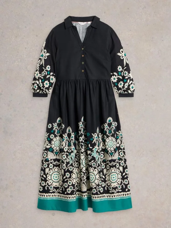 White Stuff Party Dresses Alice Shirt Dress Black Print 8211 Women White Stuff Party Dresses Alice Shirt Dress Black Print 8211 Women
