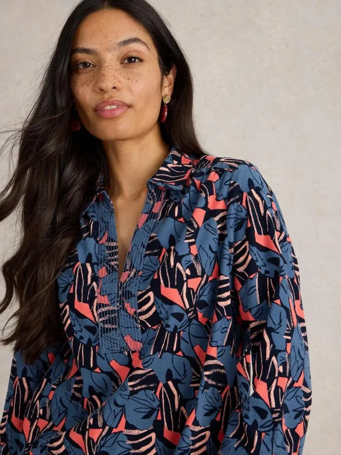 White Stuff Shirts and Blouses Blaire Cord Tunic Navy Print 8211 Women White Stuff Shirts and Blouses Blaire Cord Tunic Navy Print 8211 Women
