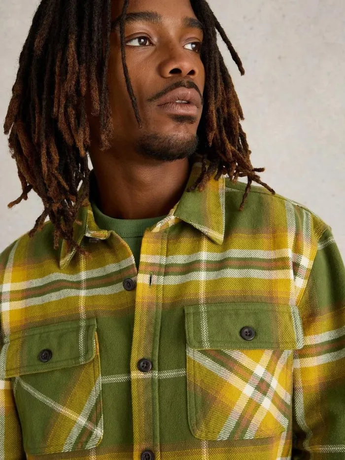 White Stuff Shirts Darwen Check Woven Overshirt Green Multi 8211 Men White Stuff Shirts Darwen Check Woven Overshirt Green Multi 8211 Men