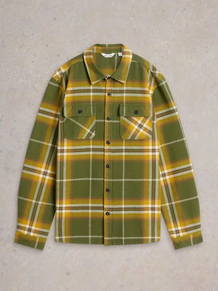 White Stuff Shirts Darwen Check Woven Overshirt Green Multi 8211 Men White Stuff Shirts Darwen Check Woven Overshirt Green Multi 8211 Men