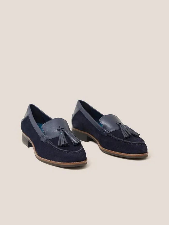 White Stuff Shoes Elba Leather Loafer Dark Navy 8211 Women