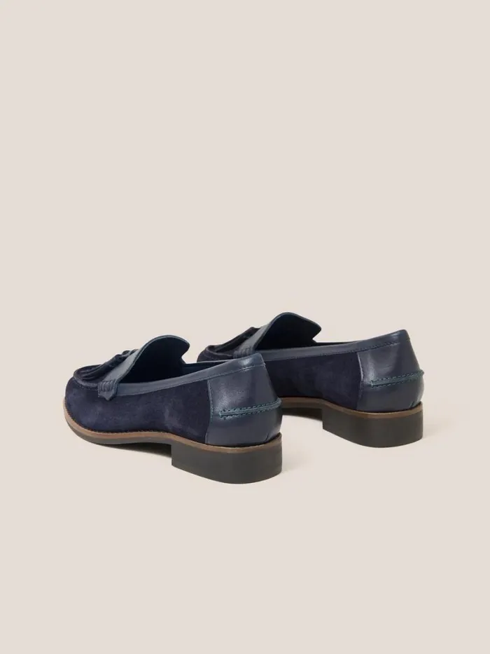 White Stuff Shoes Elba Leather Loafer Dark Navy 8211 Women