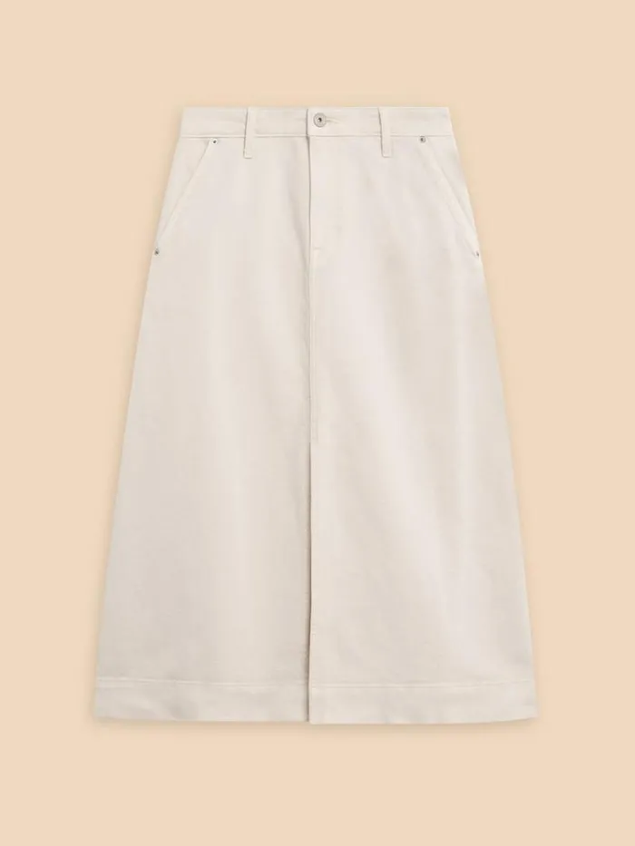 White Stuff Skirts Allie Denim Midi Skirt Light Natural 8211 Women White Stuff Skirts Allie Denim Midi Skirt Light Natural 8211 Women