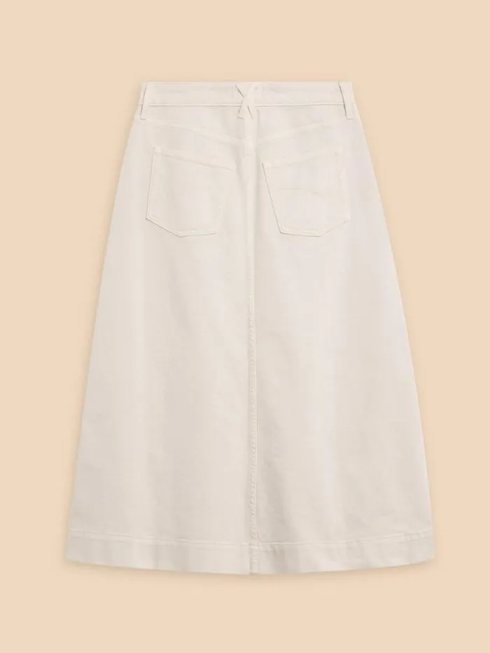 White Stuff Skirts Allie Denim Midi Skirt Light Natural 8211 Women White Stuff Skirts Allie Denim Midi Skirt Light Natural 8211 Women