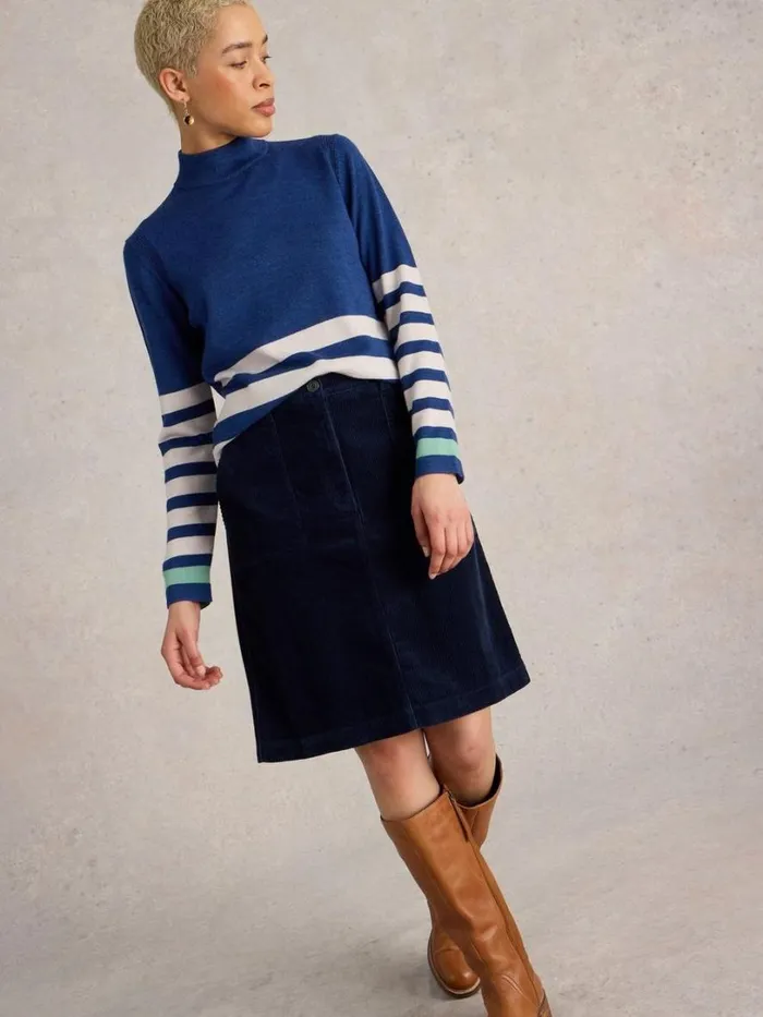 White Stuff Skirts Marie Cord Skirt Dark Navy 8211 Women White Stuff Skirts Marie Cord Skirt Dark Navy 8211 Women