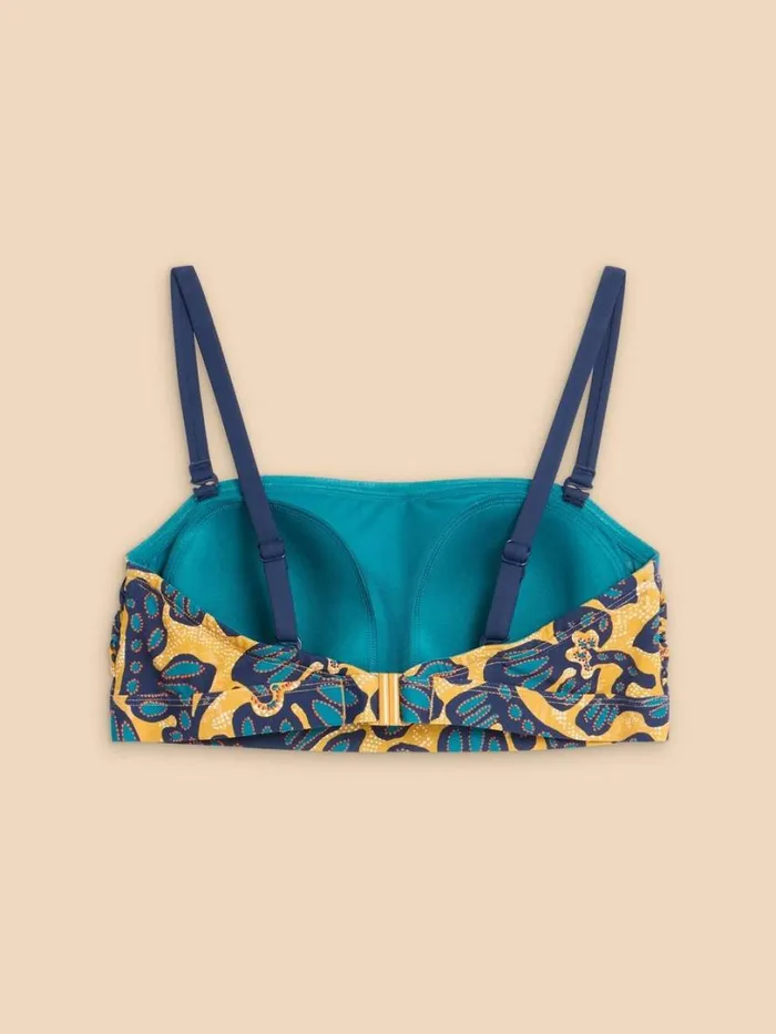 White Stuff Swimwear Verity Bandeau Bikini Top Yellow Multi 8211 Women