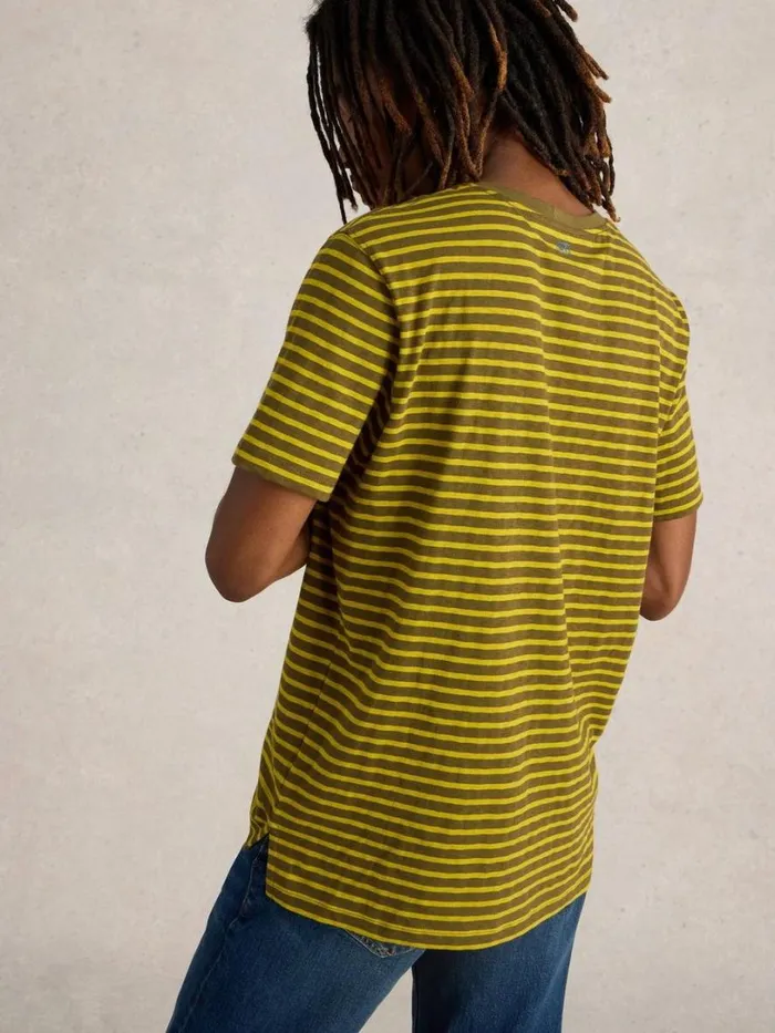 White Stuff TShirts Abersoch Stripe Crew Neck Tee Green Multi 8211 Men White Stuff TShirts Abersoch Stripe Crew Neck Tee Green Multi 8211 Men