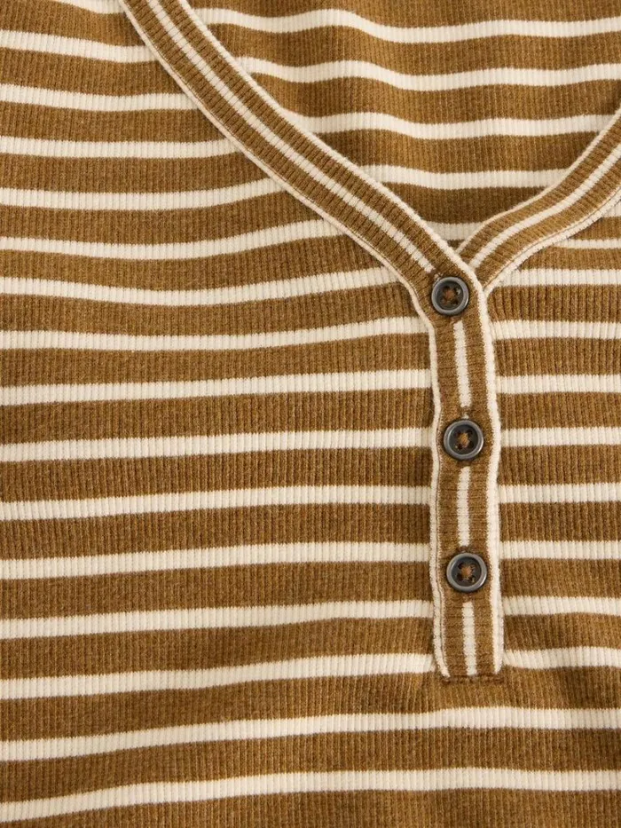 White Stuff Tops and Tees HALLEY RIB STRIPE HENLEY Chartreuse Multi 8211 Women White Stuff Tops and Tees HALLEY RIB STRIPE HENLEY Chartreuse Multi 8211 Women