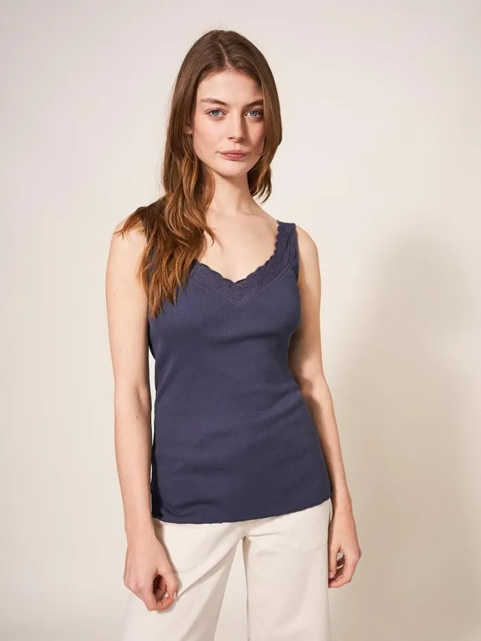 White Stuff Tops and Tees SEABREEZE VEST V NECK Dusty Purple 8211 Women White Stuff Tops and Tees SEABREEZE VEST V NECK Dusty Purple 8211 Women