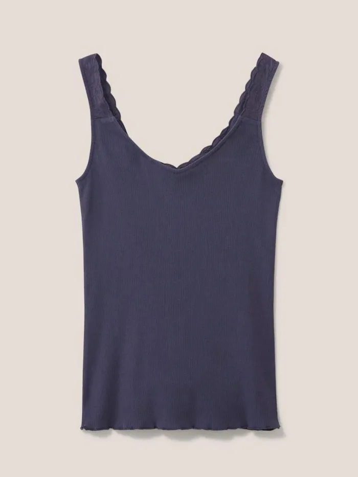 White Stuff Tops and Tees SEABREEZE VEST V NECK Dusty Purple 8211 Women White Stuff Tops and Tees SEABREEZE VEST V NECK Dusty Purple 8211 Women