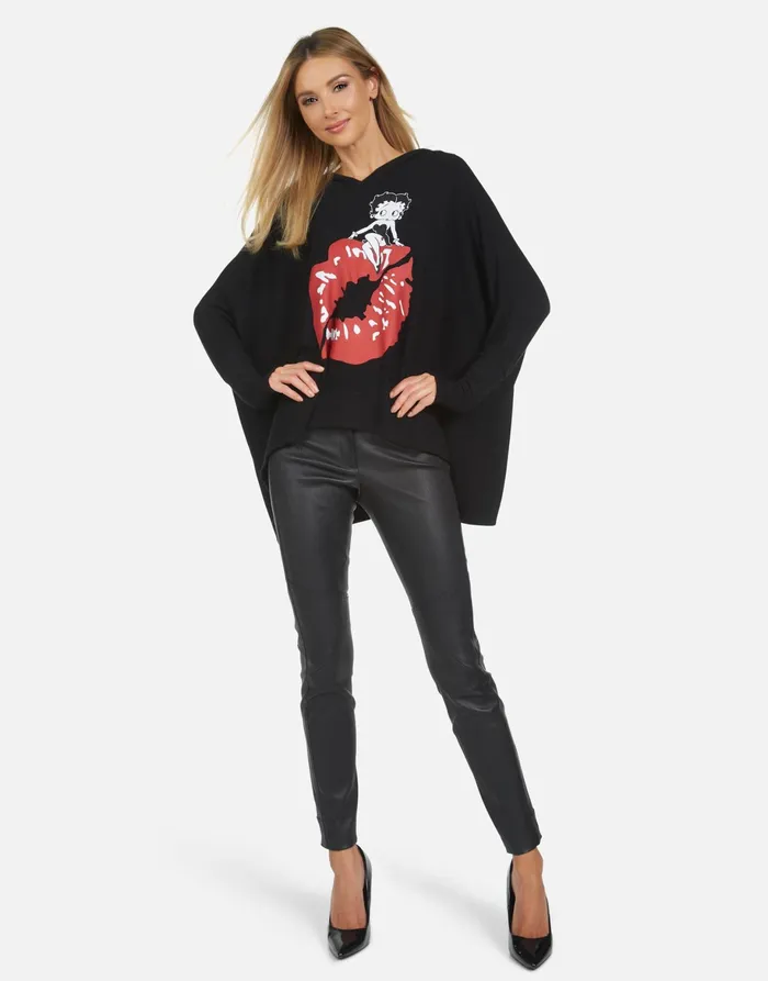 Wilma Betty Boop Black Women039s Lauren Moshi Hoodies