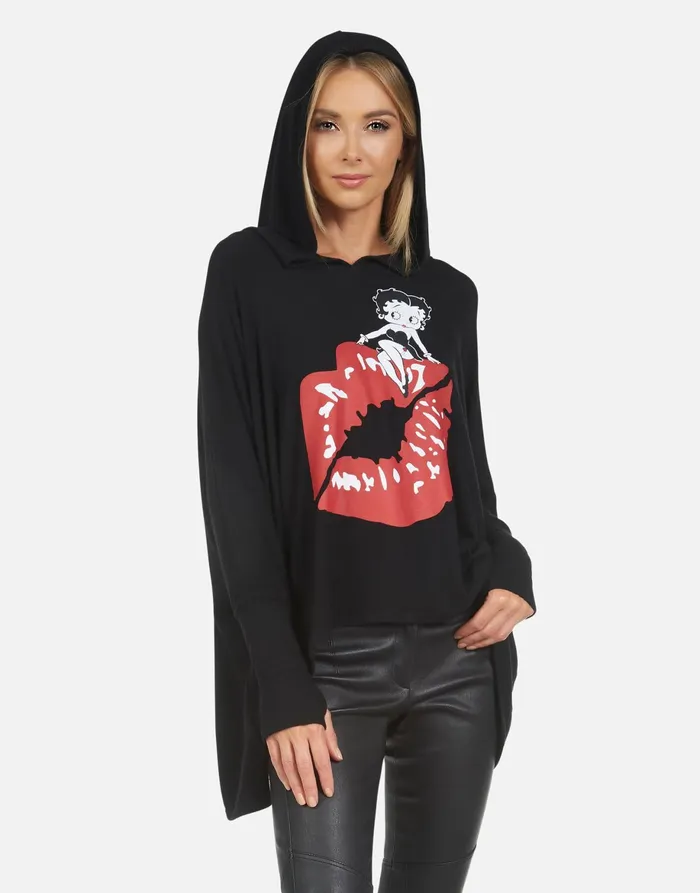 Wilma Betty Boop Black Women039s Lauren Moshi Hoodies