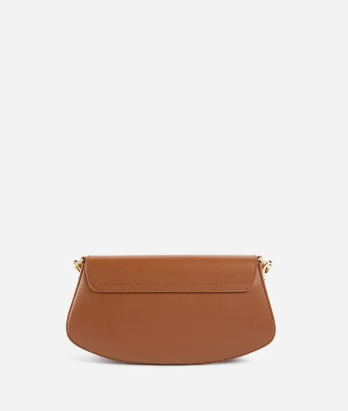 Winter Spirit Smooth Leather Flap Crossbody Bag Chestnut Woman Alviero Martini Crossbody Bags