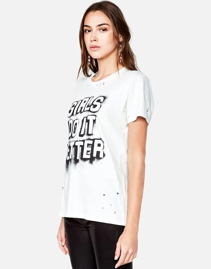 Wolf Girls Do It Better White Women039s Lauren Moshi Short Sleeve