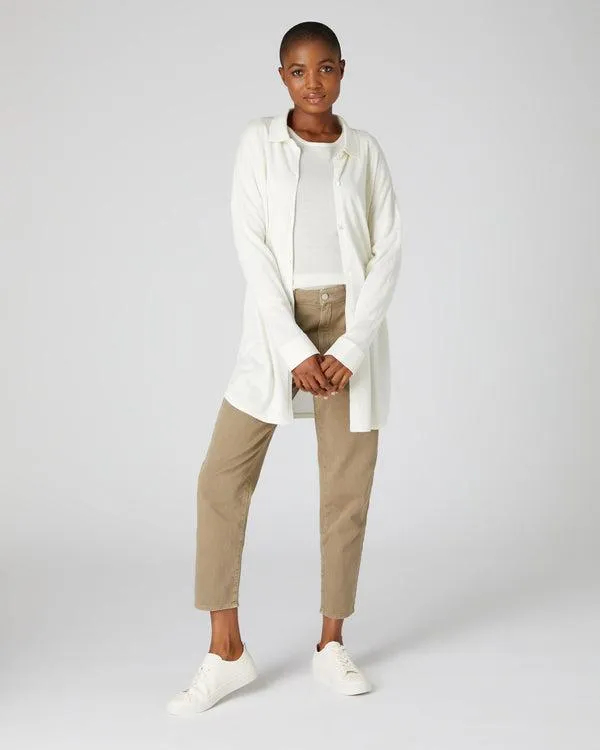 Women 007 Superfine ShirtIn White White NPeal Tops and Tshirts