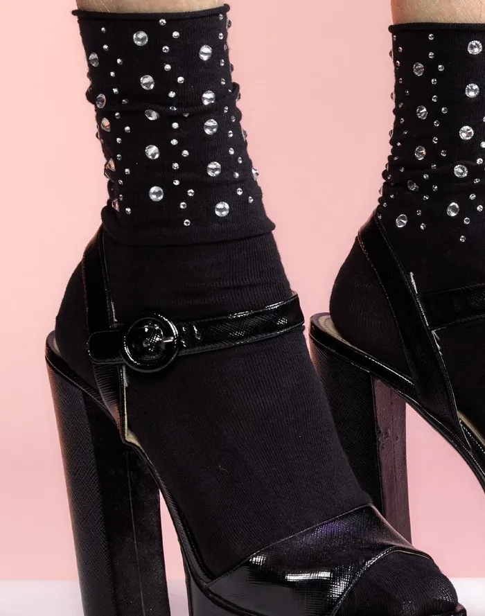 Women ACCESSORIES Cynthia Rowley Crystal Socks