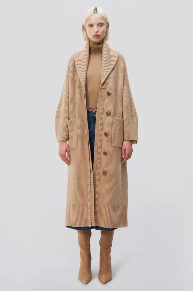 Women Adoria Robe Camel Melange Jonathan Simkhai Knitwear