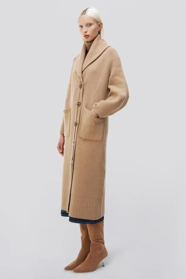 Women Adoria Robe Camel Melange Jonathan Simkhai Knitwear